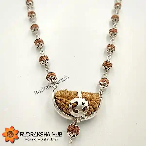 1 Mukhi Rudraksha Pure Silver Mala