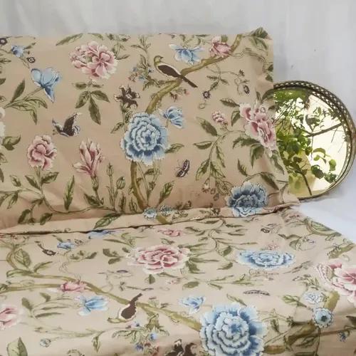 Rosette Wildflower Garden All Over Printed King Sized Bedsheet