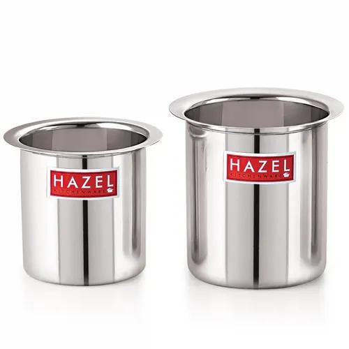 HAZEL Steel Milk Pot |Stainless Steel Milk Boiler Container | Milk Boiling Vessel Gunj for Kitchen