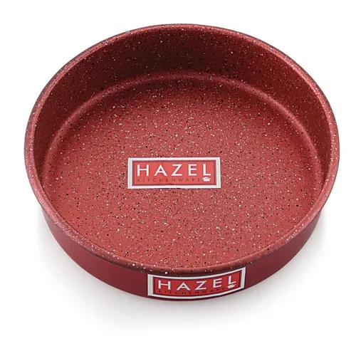 HAZEL Cake Mould Non Stick Mold Heavy Gauge Round 1kg Aluminized Steel for Microwave Oven OTG Baking Pan