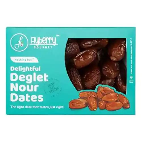 Flyberry Gourmet Deglet Nour Dates (Khajoor/Khajur) 500g | 100% Natural | Rich in Calcium, Iron and Potassium | Instant Energy