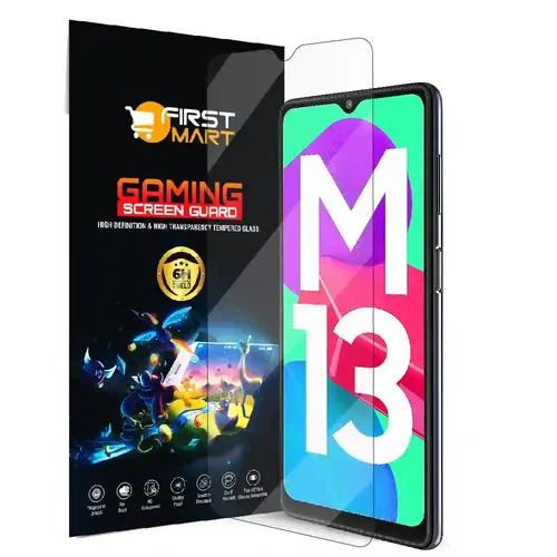 FIRST MART Gaming Screen Protector for Samsung Galaxy M13 4G, Samsung M13 5G and Samsung M33 5G (6.5 Inch) Impossible Fiber Case Friendly Protection & Installation Kit| Gaming Crystal Clear