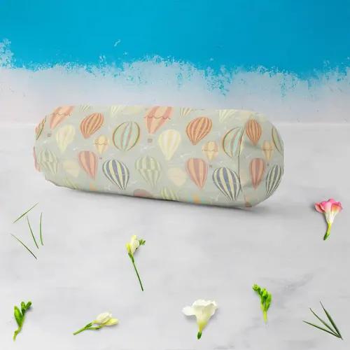 ArtzFolio Air Balloons | Bolster Cover Booster Cases | Zipper Opening | Poly Cotton Fabric | 16" Width x 6" Diameter; Set of 2 pcs