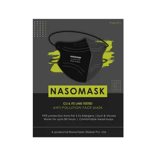 Nanoclean N95 face Mask Black head Loop (Pack 4, Black)