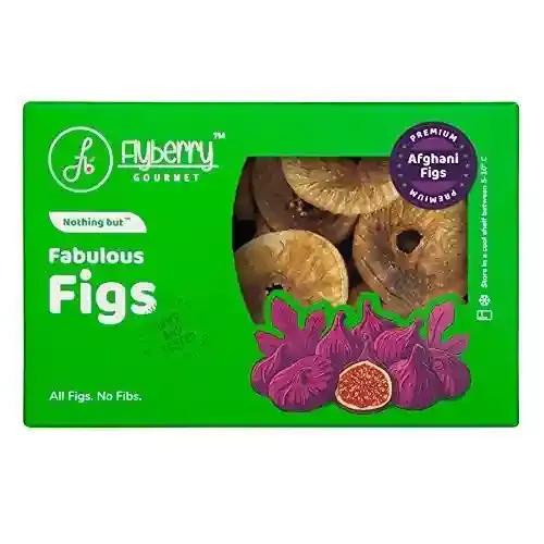 Flyberry Gourmet Afghani Figs | Afghani Anjeer | 100% Natural Anjeer| Rich in Iron, Fibre and Vitamins | 100% Vegetarian | Low in Calories and Fat Free