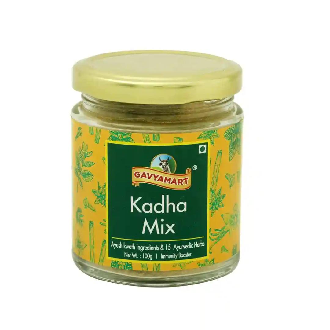 GAVYAMART Ayurvedic Kadha Mix for Immunity Traditional Indian Decoction, Immunity Boosters for Adults, Immunity Booster Drink with Ayurvedic Herbs – 100 GM