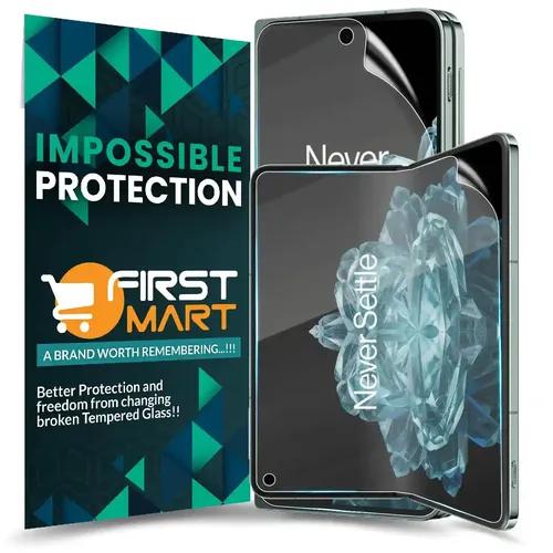 FIRST MART Screen Protector for OnePlus OPEN - Nanofiber Unbreakable Membrane Case Friendly Full Edge to Edge Screen Coverage & Installation Kit (Crystal Clear)