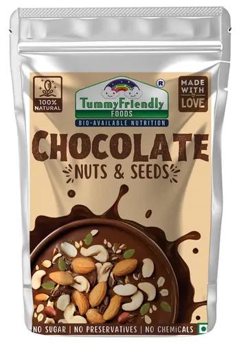 Tummy Friendly Foods Chocolate Nuts And Seeds Mix - 100G. Healthy Snacks For Kids & Adults