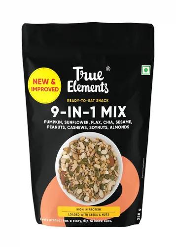 True Elements Seeds Mix for Eating - 9 in 1 Snack Mix 250g | Nuts and Seeds Mix | Mix Seeds for Eating | Diet Snacks | Healthy Snack | Protein Rich Food