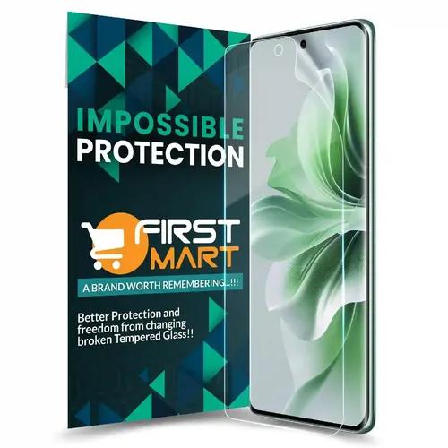 FIRST MART Screen Protector for Oppo Reno 11 Pro 5G - Nanofiber Unbreakable Membrane Case Friendly Full Edge to Edge Screen Coverage & Installation Kit (Crystal Clear)