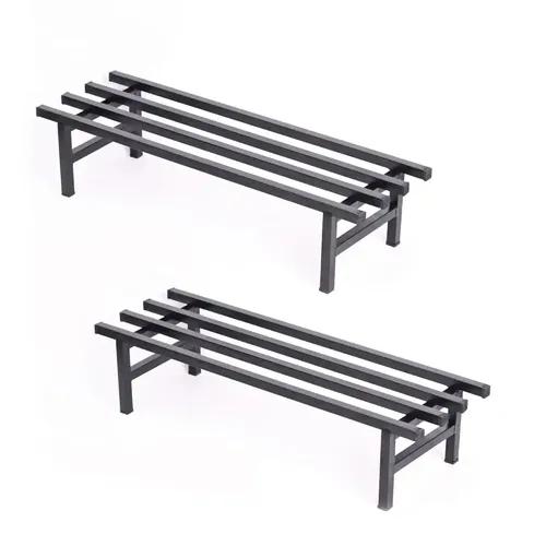 AMASS HANDICRAFTS Elevate Square Tube Plant Stand (Black, Set of 2) | Heavy Duty Iron Pot Stand for Balcony, Home Decor, Indoor & Outdoor, Use plant stand supports up to 250kgs (Black)