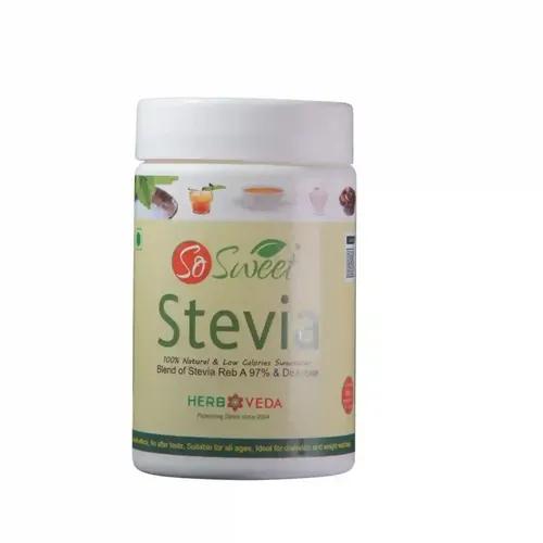 So Sweet Stevia Sugar Free100% Natural Sweetener 150gm | Low Calorie from Stevia | Taste Like Sugar & Safe for Diabetics