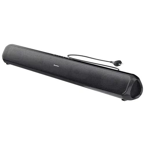 Portronics Sound Slick 7 50W Wireless Bluetooth Soundbar with Aux in 3.5 mm, in-Built Power Cable, Supports USB Flash Drive, Multiple Audio Modes for TV, Mobile, PC, Tablets, Laptops(Black)