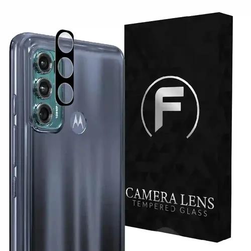 FIRST MART Camera Lens Protector for Moto G40 Fusion / G60| Tempered Glass 9H Hardness Camera Cover Screen Protector | Black & Case Friendly