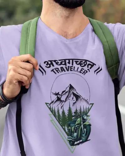 Traveller T-Shirt for Men /  L / Lilac