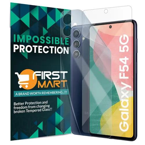 FIRST MART Screen Protector for Samsung Galaxy F54 5G - Edge to Edge Front and Back 4 Layer Ultra Thin Unbreakable Membrane - Case Friendly Screen Coverage & Installation Kit (Crystal Clear)