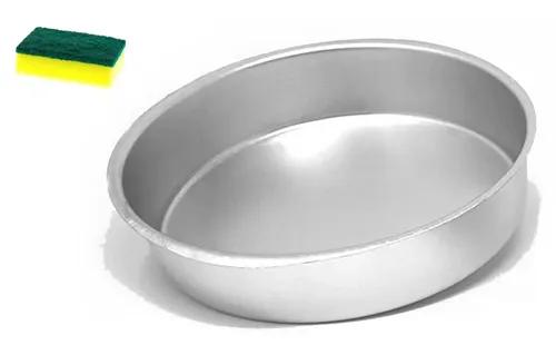 HAZEL Aluminium Round Shape Cake Mould, Silver