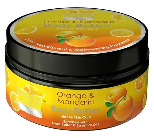 Bryan & Candy Orange and Mandarin Body Butter with Shea and Essential Oils for 24 Hour Hydration and Freedom from Dry Skin (200gm)