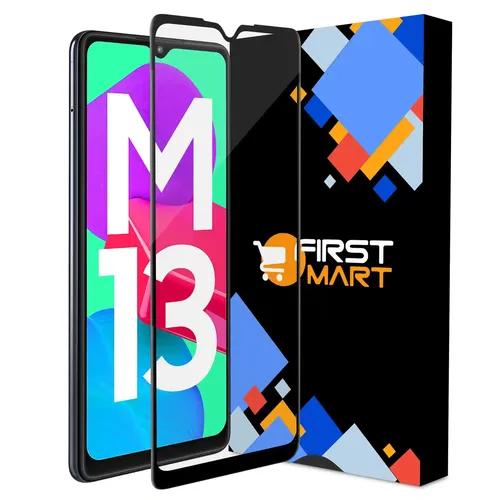 FIRST MART Edge to Edge Anti Glare Matte Tempered Glass for Samsung Galaxy M13 4G, Samsung M13 5G and Samsung M33 5G (6.5 Inch) with Easy Self Installation Kit | Matte Black Protection