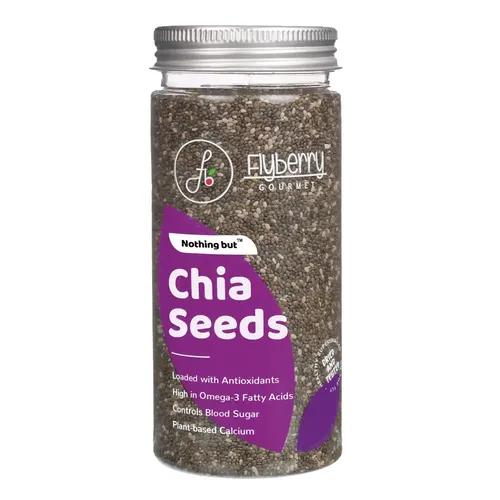 Flyberry Gourmet Chia Seeds, 180g |High in Fiber | Helps with Heart Health