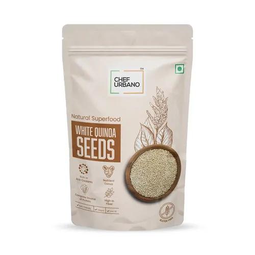 Chef Urbano White Quinoa 500 g | Saponin Free | High Mineral Content Than Rice | Rich in Protein and Fiber | Diabetic Friendly | Aids weight Loss | Gluten Free | Vegetarian | Non GMO | Diet Food