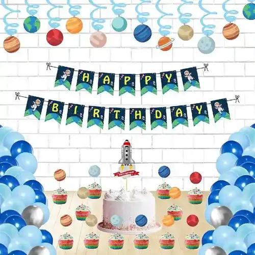 Space Theme Swirls And Toppers Kit