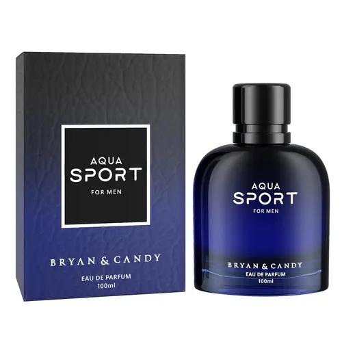 Bryan & Candy Aqua Sport Perfume (EDP) for Men,100 ml, A Long-Lasting Fragrance with the Freshness and Soothing Scent of Mystical woods/Zesty, Aromatic Notes with a Refreshing Masculine Fragrance.