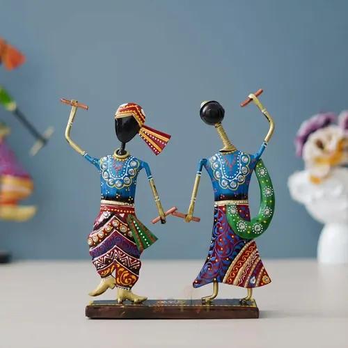 Dartistry Dandiya Couple Set for Home Decoration/Table Decorative Items/Gift Item for Wedding