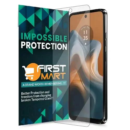 FIRST MART Screen Protector for Motorola G34 5G, G32 5G,G73 5G and G54 5G - Impossible Fiber Case Friendly Screen Protection & Installation Kit (Crystal Clear)