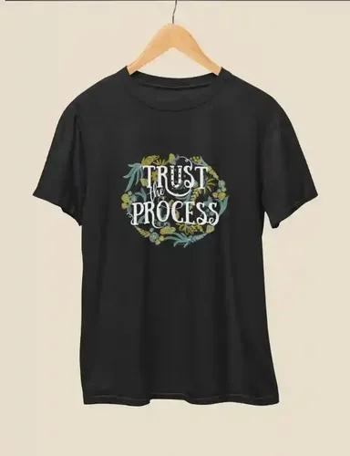 Trust the Process - Unisex Oversized T-Shirt - Black - S