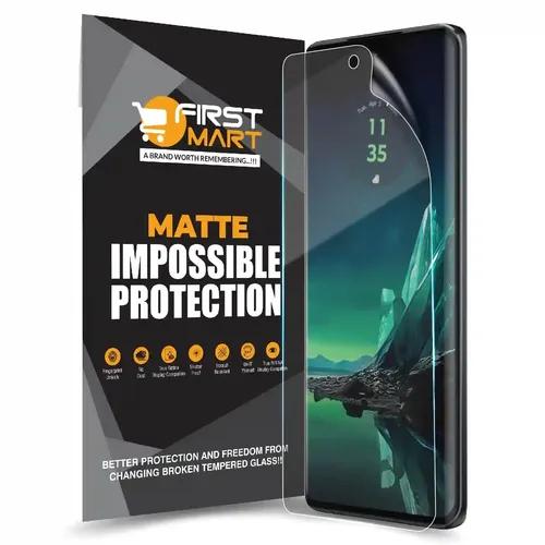 FIRST MART Screen Protector for Motorola Edge 40 Neo - Nanofiber Unbreakable Membrane Case Friendly Full Edge to Edge Screen Coverage & Installation Kit (Matte)