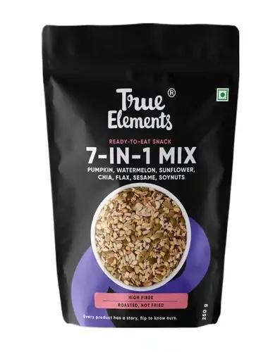 True Elements 7 in 1 Seeds Mix 250g - Edible Seeds | Healthy Seeds | Healthy Snacks | 100% Natural and Roasted Seeds