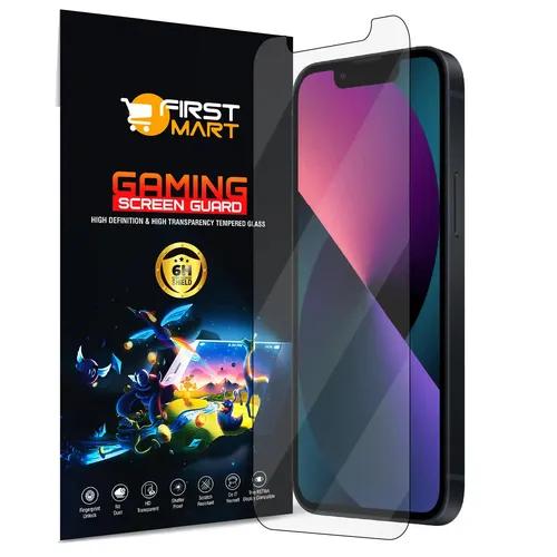 FIRST MART Gaming Screen Protector for iPhone 13 Mini (5.42 Inch) Crystal Clear Impossible Fiber Case Friendly Protection with Easy Installation Kit| Gaming Crystal Clear