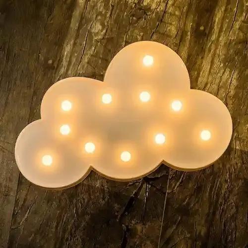 Perfect Pricee Cloud Shape Powered LED Marquee Letter Night Lights